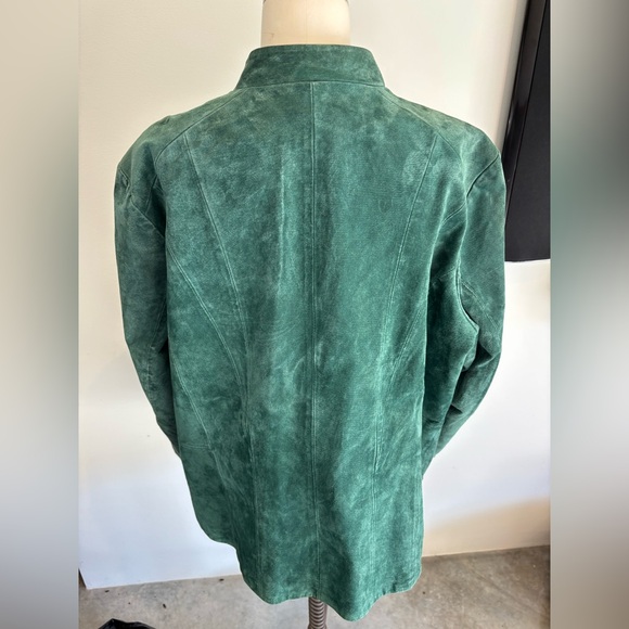 Beautiful green leather jacket - Picture 4 of 8